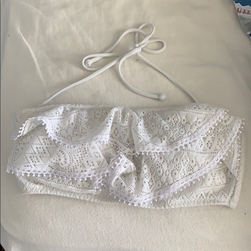 Victoria’s Secret lace bikini top with back cutout